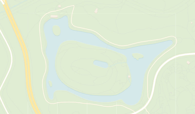 Map of the route around Stow Lake